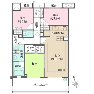 藤和大泉学園ホームズの間取図