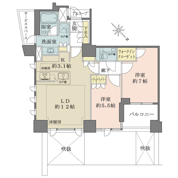 ジオ南青山の間取図