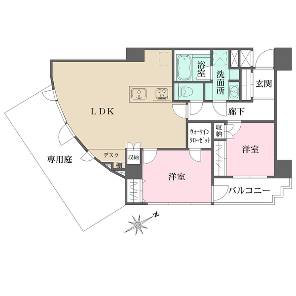 朝日プラザ善福寺の間取図