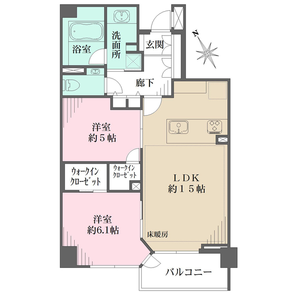 パークハウス学芸大学WESTSIDE　RESIDENCEの間取図