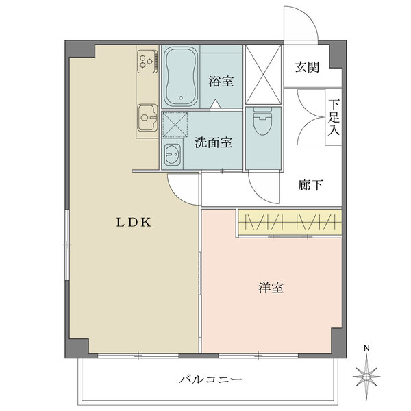 ハイライフ用賀の間取図