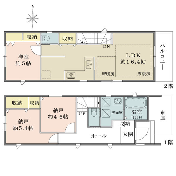 B棟の間取図