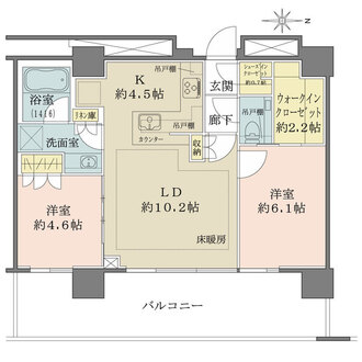 ザ・パークハウス中野タワーの間取図