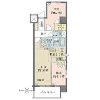 ザ・パークハウスアーバンス渋谷の間取図