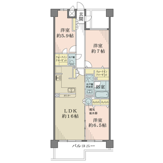 ライオンズマンション葉山マリンビューの間取図