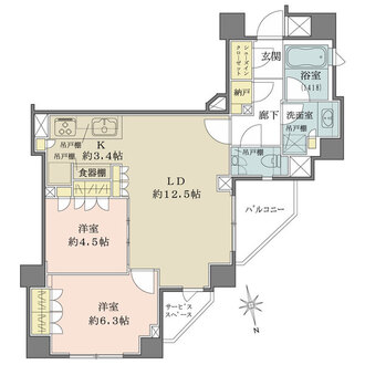 ザ・パークハウス代官山の間取図