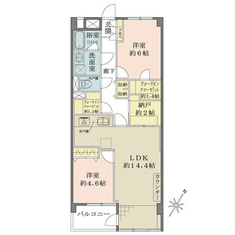 藤が丘パークハウスの間取図