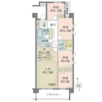 ザ・パークハウス宮前平の間取図