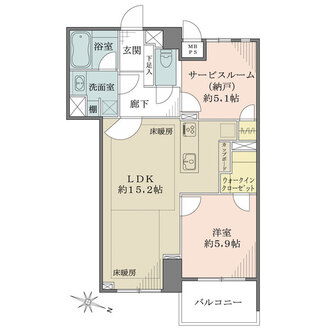 ルシェール代官山の間取図