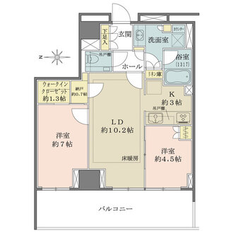 ザ・パークハウス恵比寿の間取図