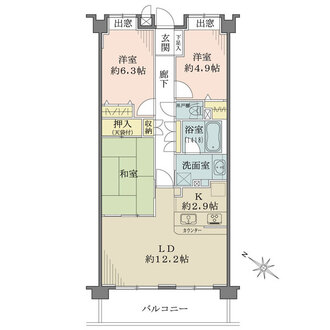 日神パレステージ市ケ尾IIの間取図