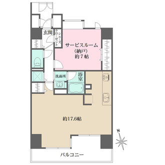 サンクタス代々木ヒルズの間取図