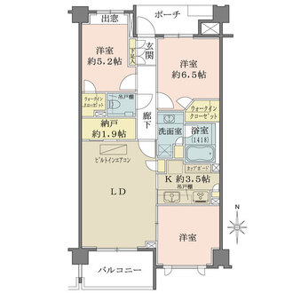 桜丘パークハウスの間取図