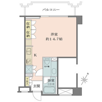 朝日白金台マンションの間取図