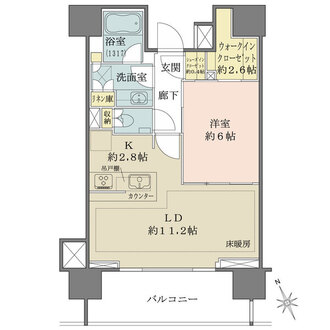 ザ・パークハウス渋谷美竹の間取図