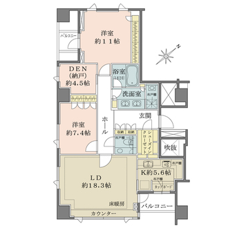 南青山テラス　常盤松フォレストの間取図