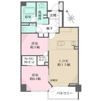パークハウス学芸大学WESTSIDE　RESIDENCEの間取図