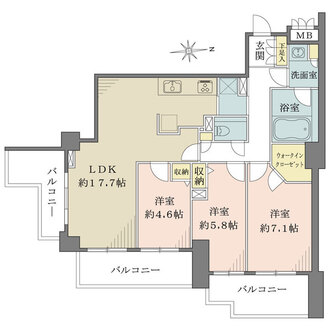 タワーテラス目黒青葉台の間取図