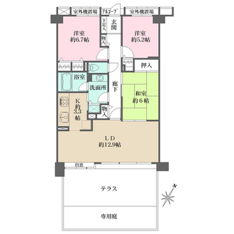 中央林間シティハウスの間取図