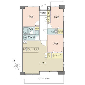 藤和シティホームズ青葉台の間取図