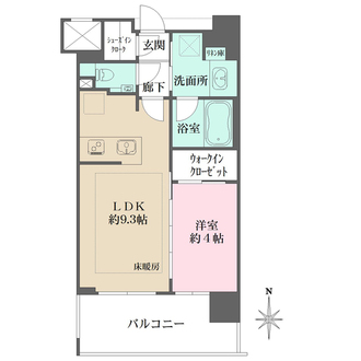 エクセレントシティ府中駅前の間取図