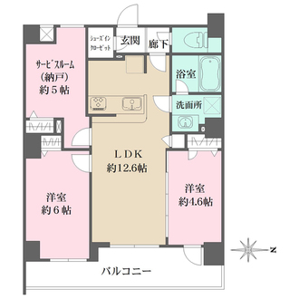 ベルジュール国立中の間取図