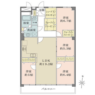 保谷パークハウスの間取図