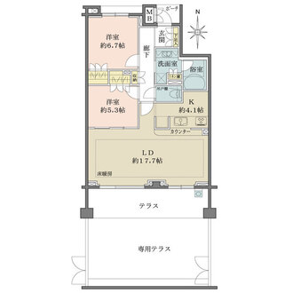 パークハウス吉祥寺北町グローヴIVの間取図
