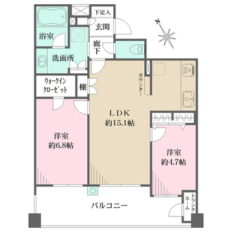 武蔵野レジデンシアの間取図