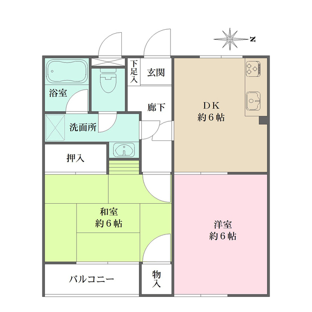 藤マンションの間取図