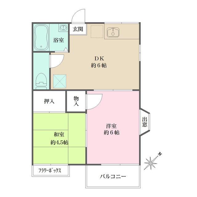ファミーユ向台の間取図