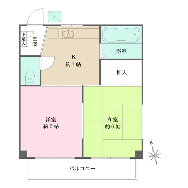 サンハイツ木月の間取図