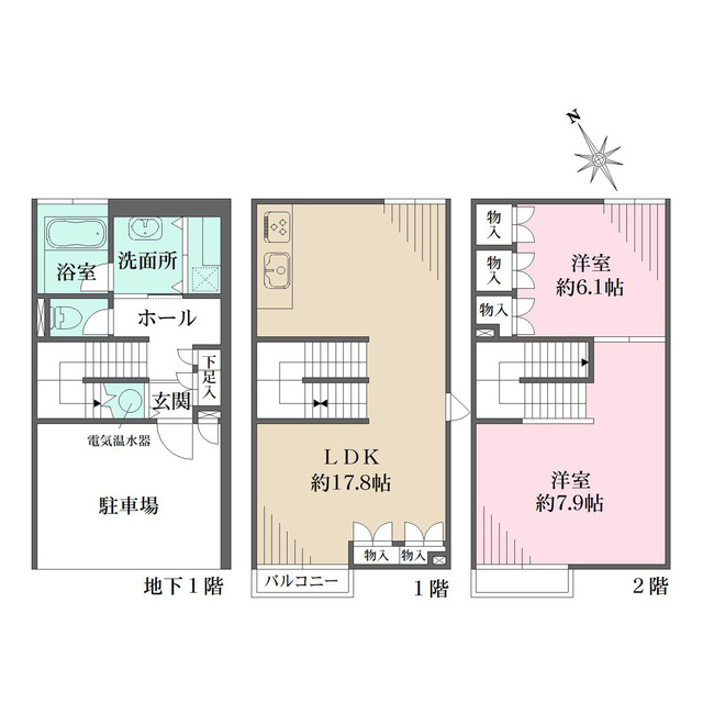 メタ・キューブ　Ａ棟の間取図