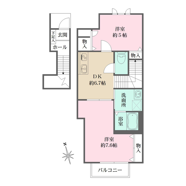 ブランシェの間取図