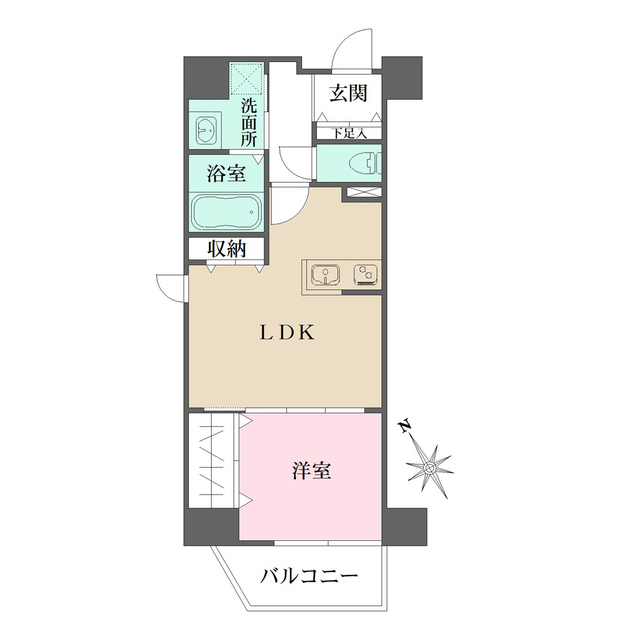 ベイアズール関内の間取図