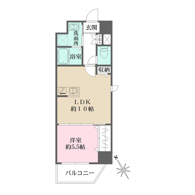 ベイアズール関内の間取図