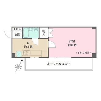 岩国ハイムの間取図