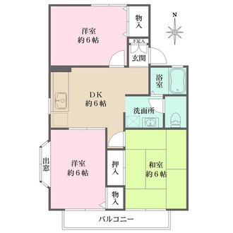 横浜ハウス２の間取図