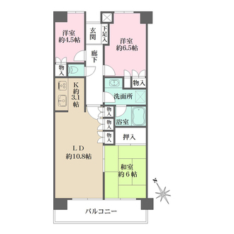 藤和シティホームズ大倉山東の間取図