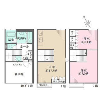メタ・キューブ　Ａ棟の間取図