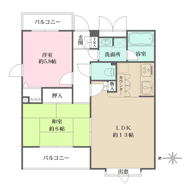 パティオ西池袋ＩＩＩの間取図