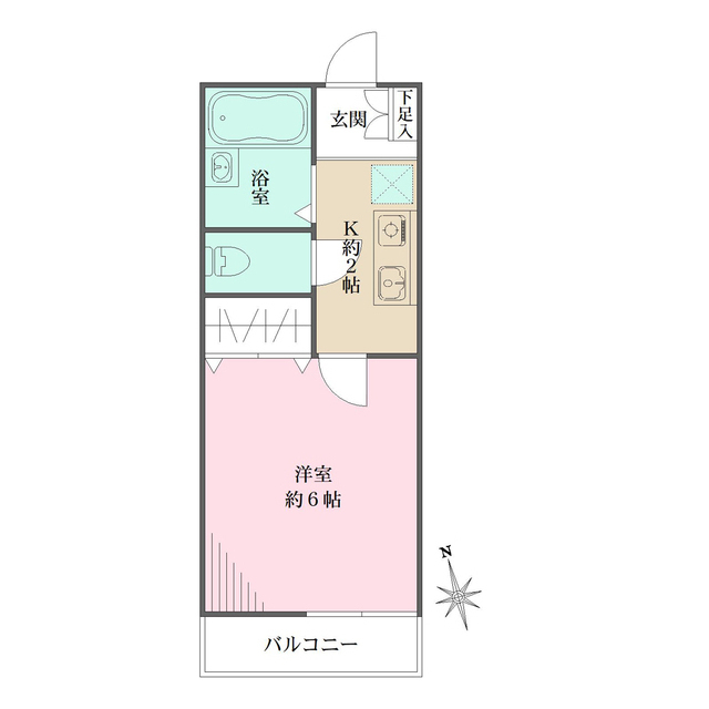 グリーンタウン５の間取図