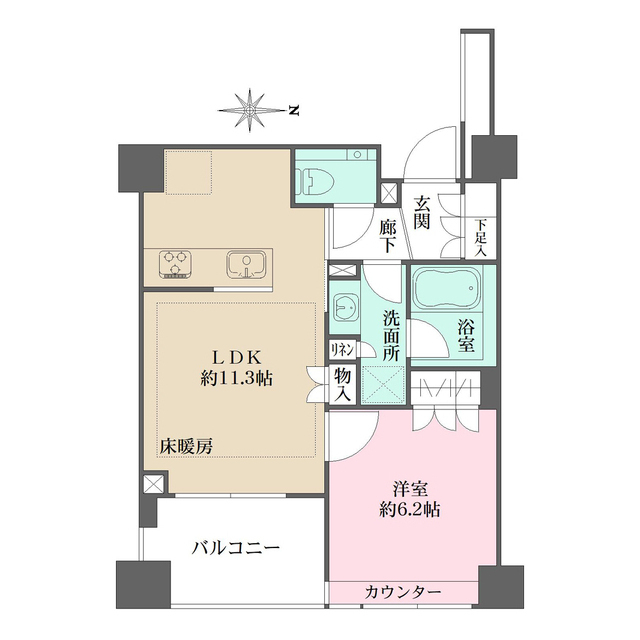 パークハウス中野アーバンスの間取図