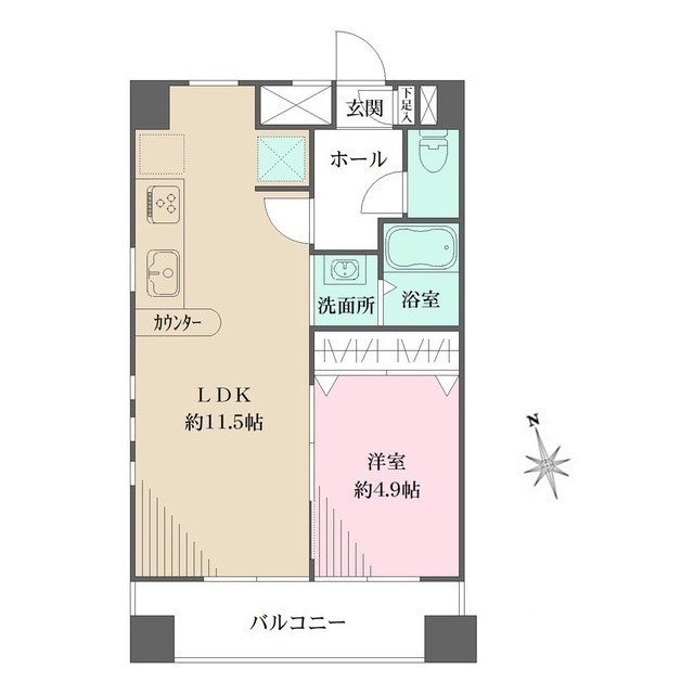 アビオン中野坂上Ａ棟の間取図