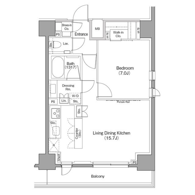 ザ・パークハビオ巣鴨の間取図