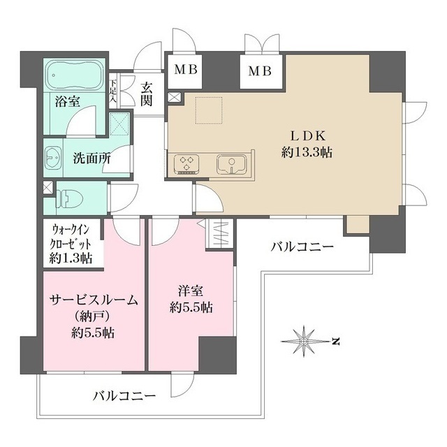 ベルフォート西荻駅前の間取図