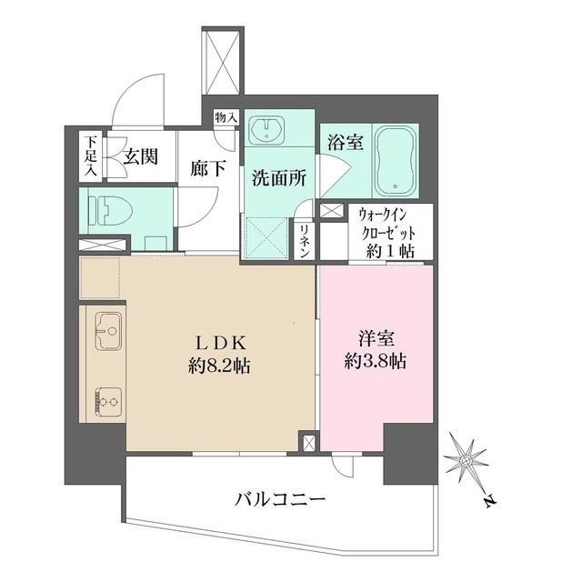 ザ・パークハウス赤羽フロントの間取図