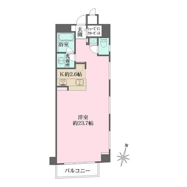グレンパーク神楽坂の間取図