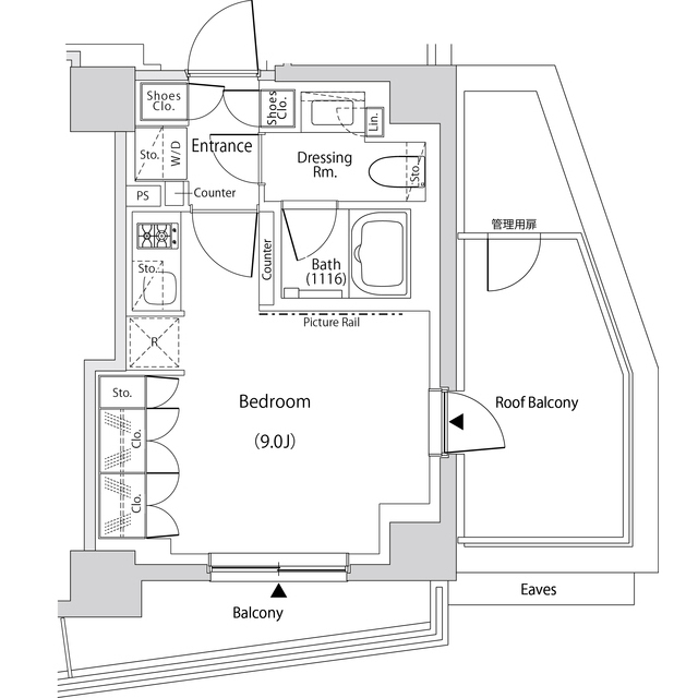 ザ・パークハビオ文京目白台プレイスの間取図