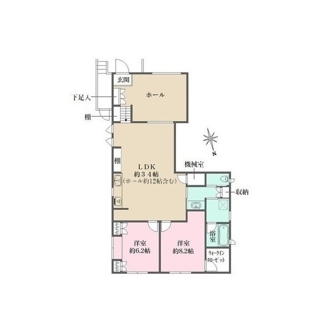 世田谷区代沢２丁目戸建の間取図